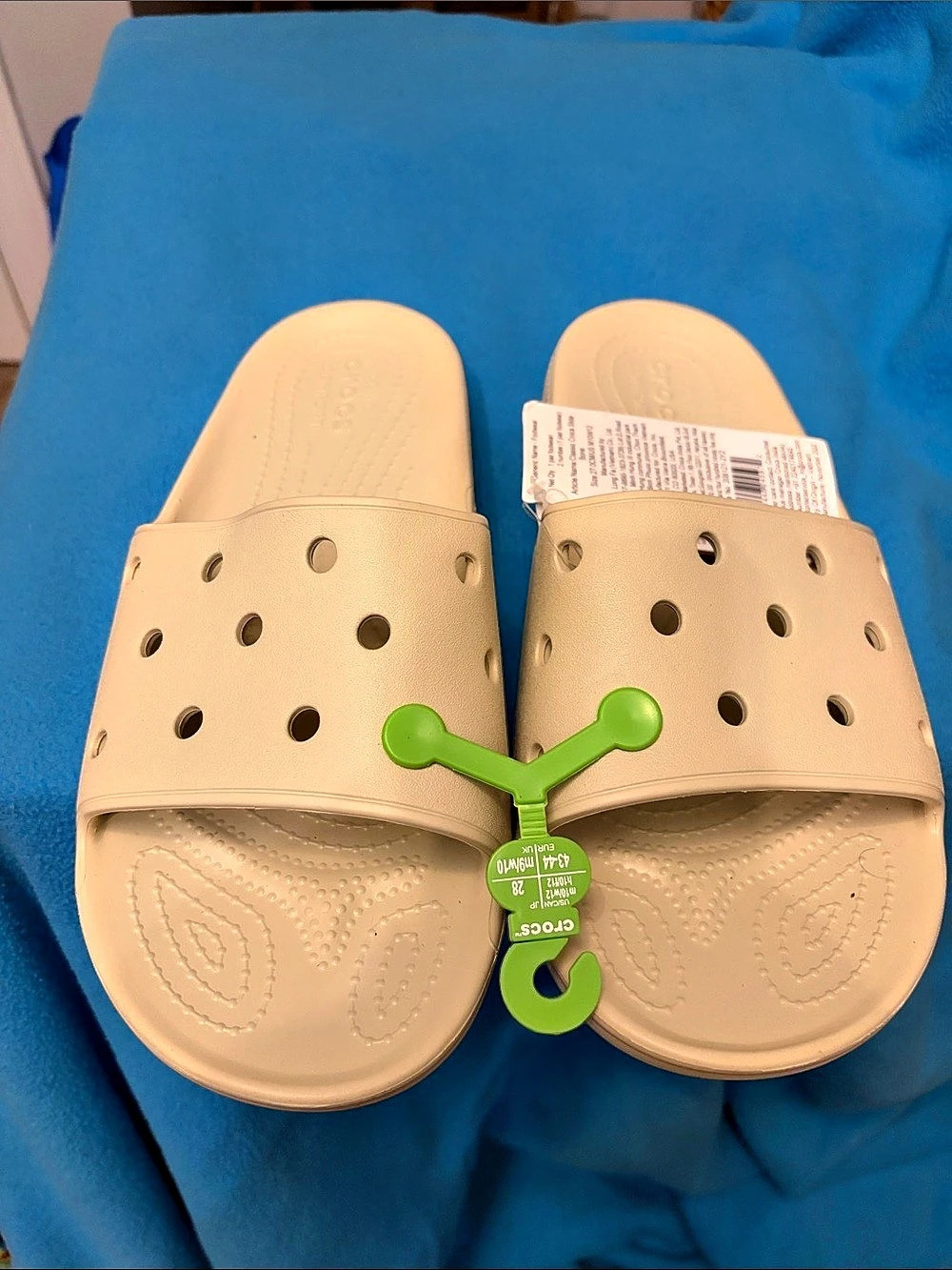 Crocs Classic Crocs Slide Slides Tan US 10M/W12